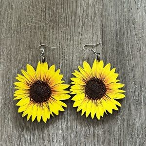 Sunflower earrings